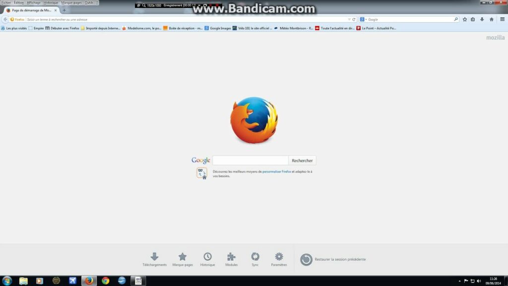 Comment supprimer avant d'accéder à la recherche Google sur Firefox ?