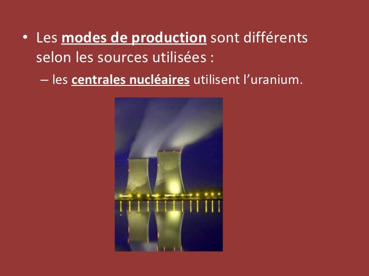 Comment produire de l'énergie ?