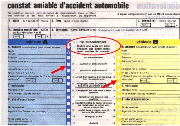 Qui doit cocher les cases sur un constat ?