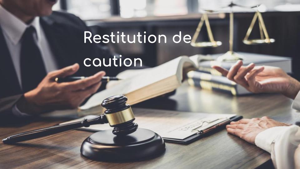Qui doit faire le chèque de caution ?